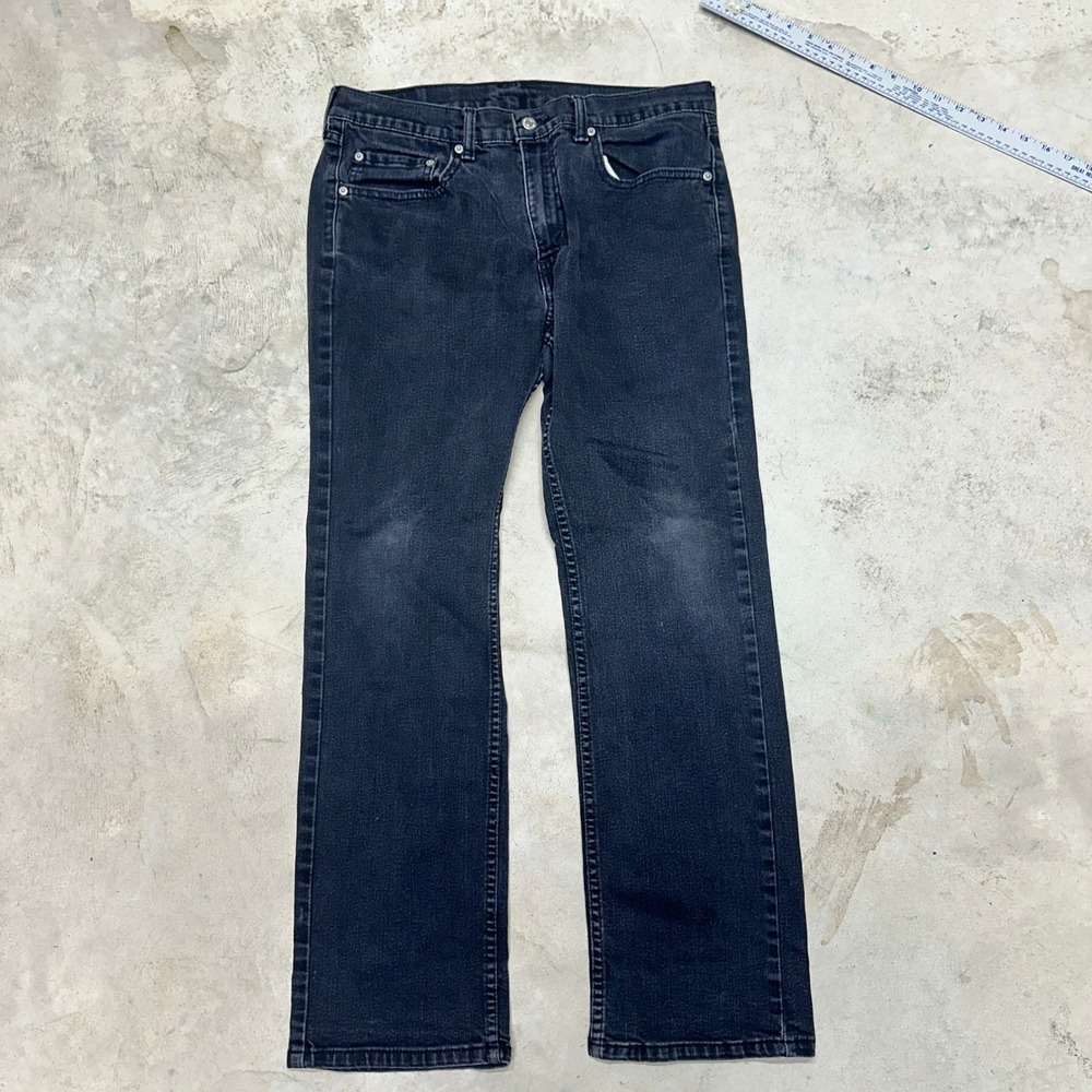 Levi‎ Strauss 559 jeans black wash denim straight leg men size 34 30